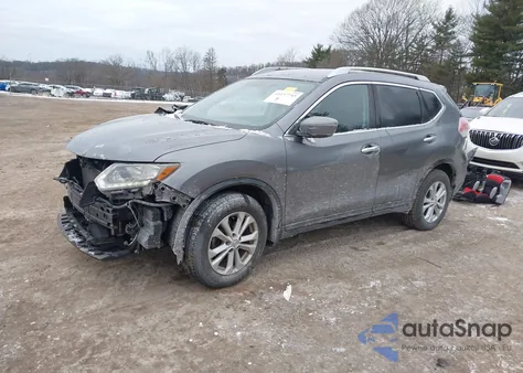2016 Nissan Rogue Sv z USA, uszkodzony, nr VIN KNMAT2MT0GP666255